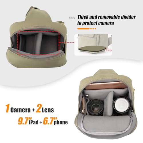 Lightweight Camera Bag with Tripod Holder and Rain Cover U968