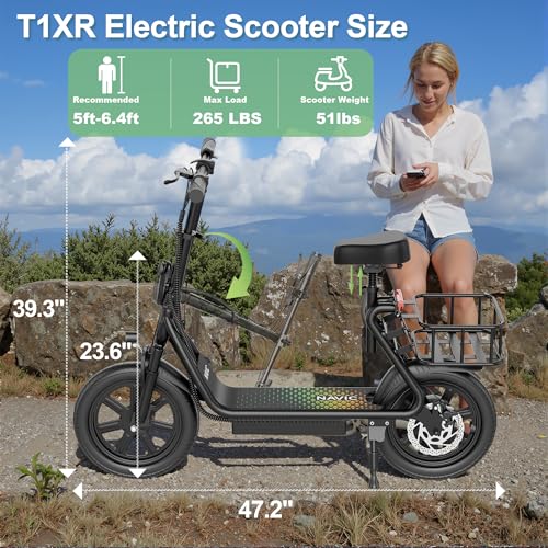 Electric Scooter with Back Basket Z17893