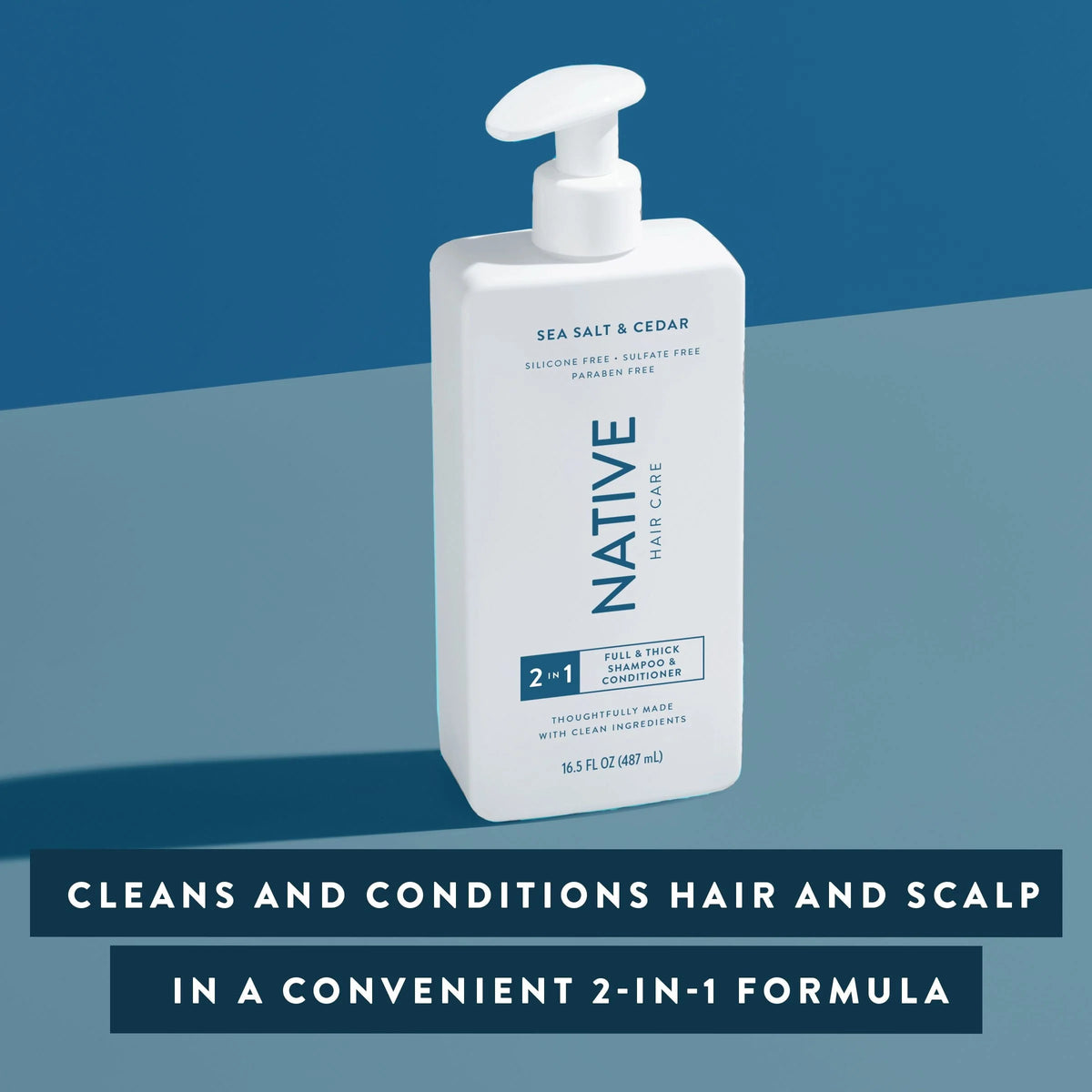 2-in-1 Shampoo & Conditioner Sulfate & Paraben Free 16.5 oz S90607