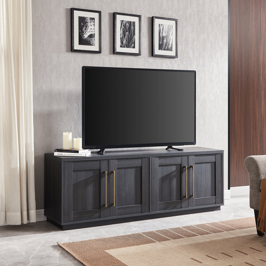 Charcoal Gray Rectangular TV Stand B600