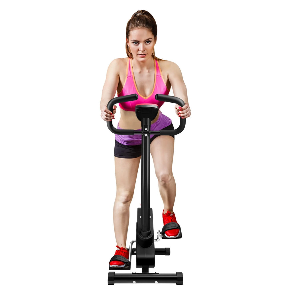 Stationary Indoor Cycling Bike with Seat Cushion and Digital Display F40277