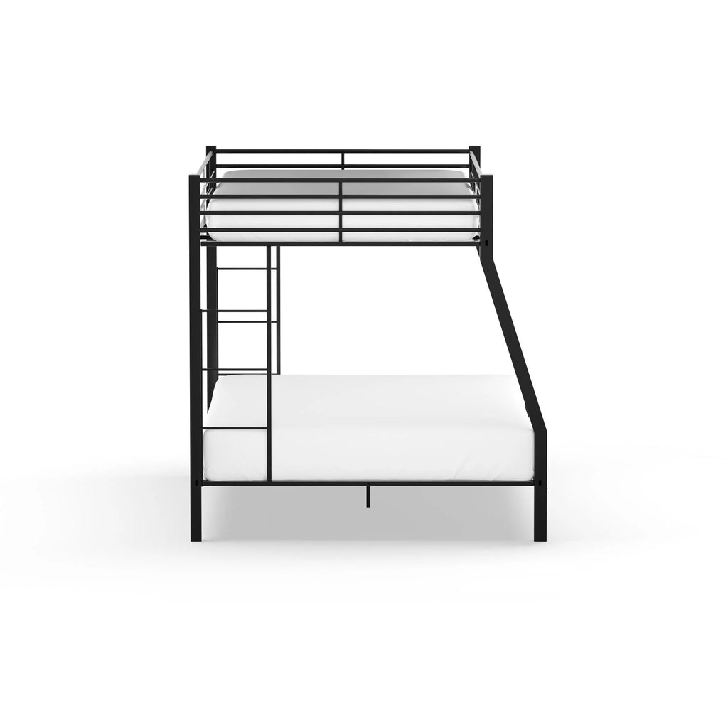 Black Full over Queen Metal Bunk Bed Y213011