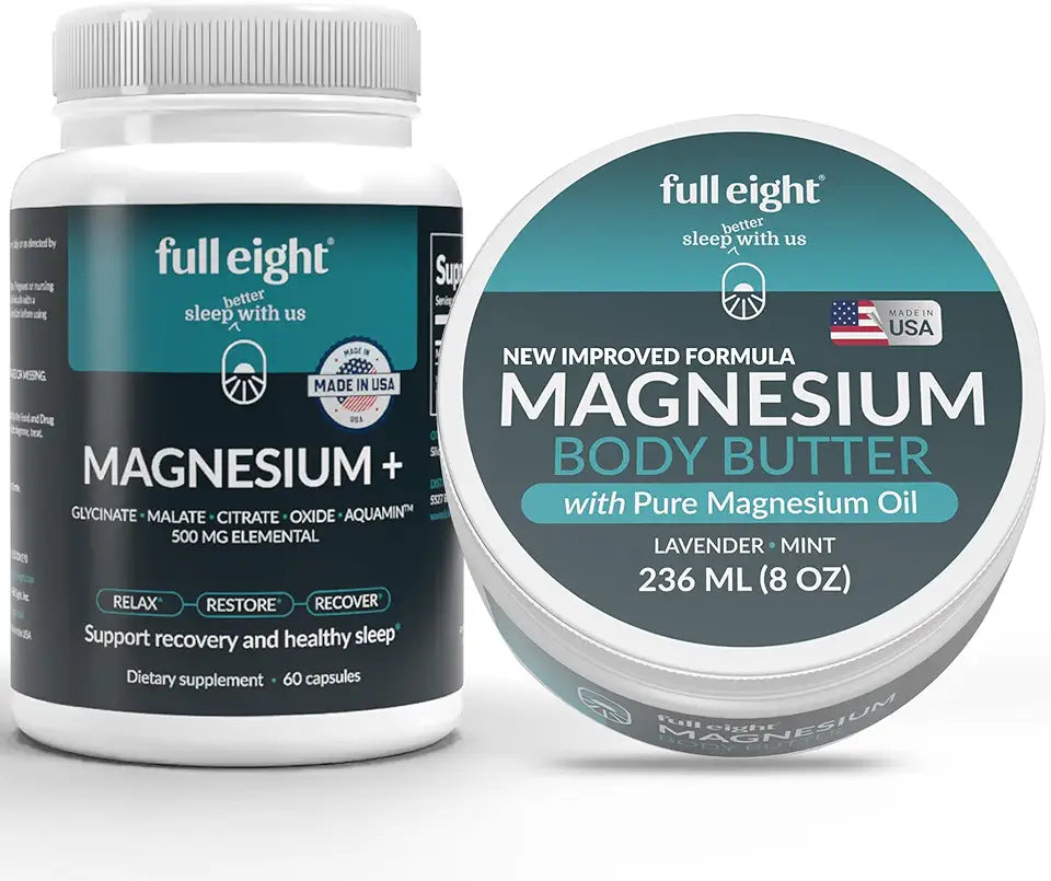 Magnesium Glycinate 500 Mg and Magnesium Chloride Body Butter Y750262