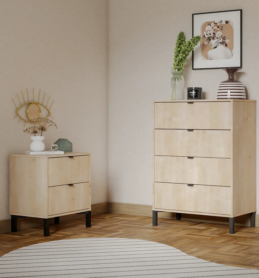 Minimalist 4-Drawer Dark Gray Dresser Z508