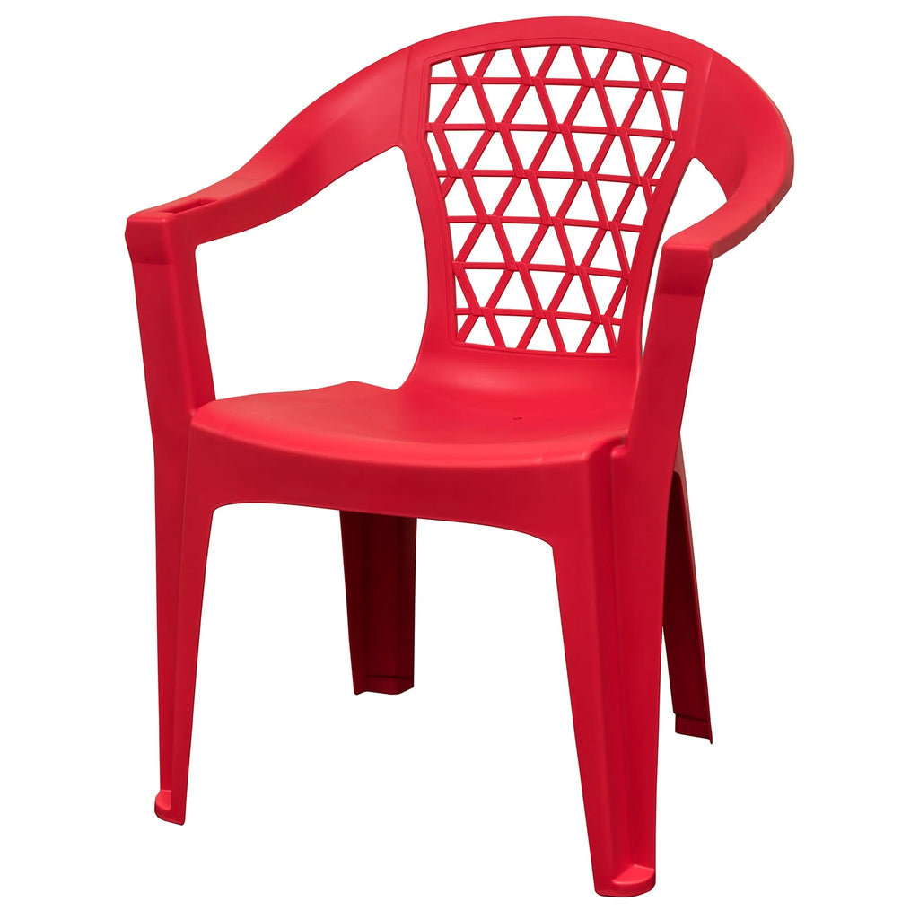 Gray Resin Stack Chair with Phone Holder F64274
