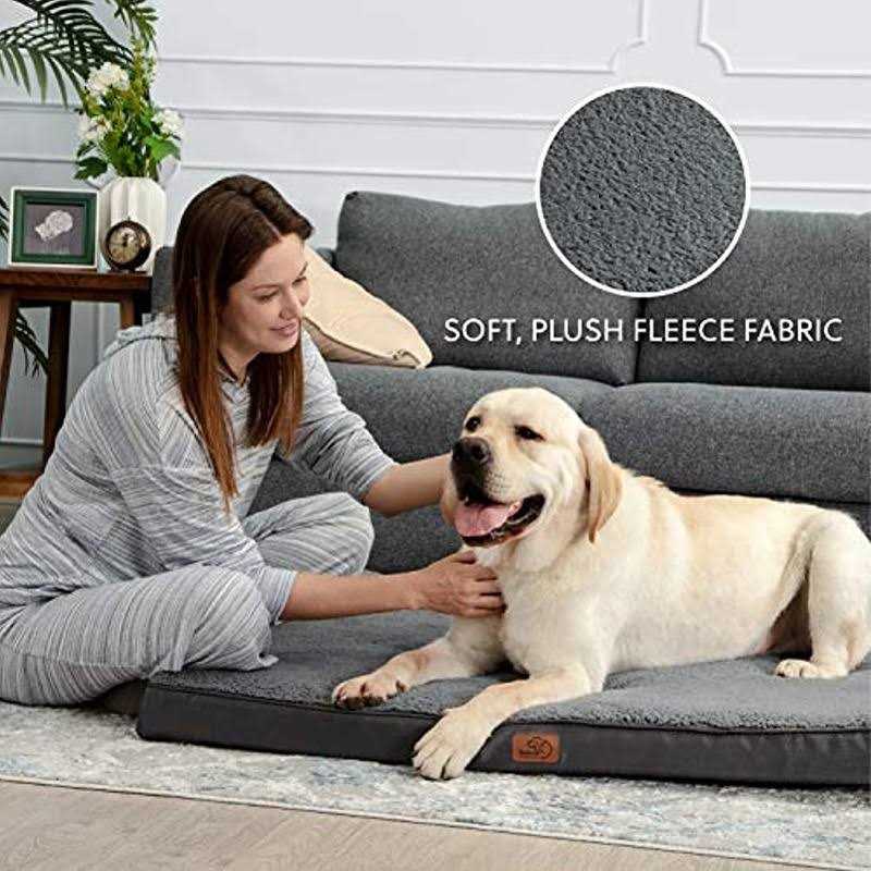 Large Dogs Orthopedic Waterproof Dog Bed with Removable Washable Cover D884547
