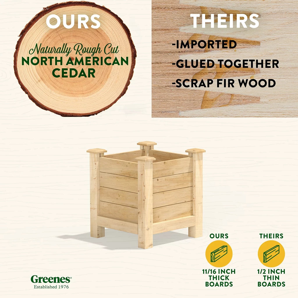 Cedar Elevated Planter F156