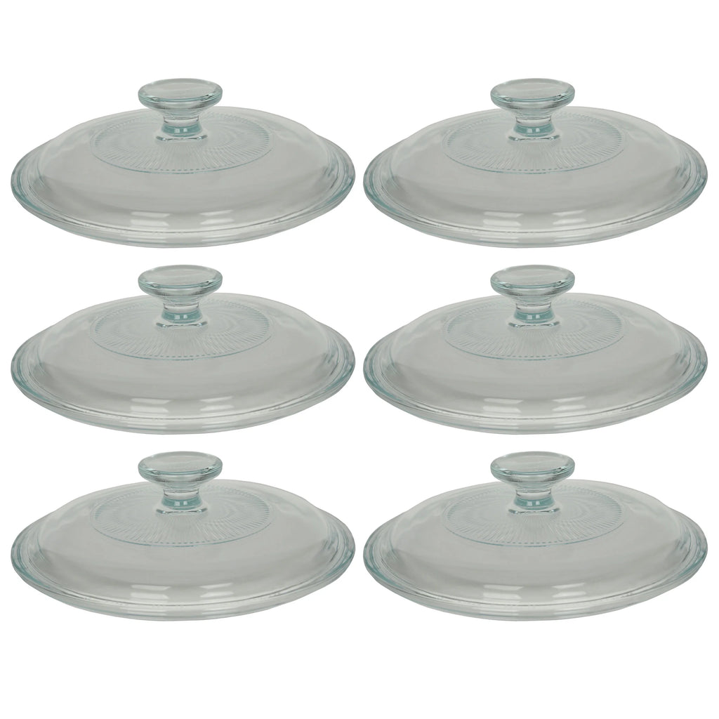 Clear Glass Replacement Lid Cover 6-Pack P94316