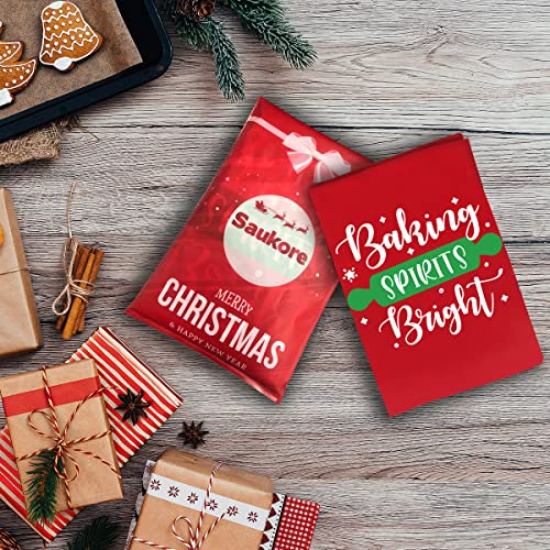 Christmas Baking Apron with 2 Pockets J520