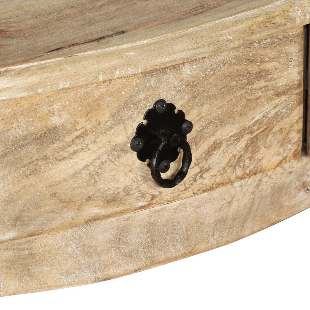Console Table with 3 Storage Drawers Mango Wood A337632