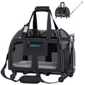 Pet Carrier with Removable Wheels and Telescopic Handle M23269