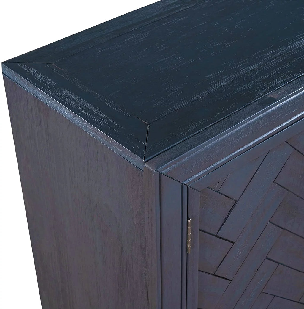 Wood Storage Cabinet Console Table 2-Door 2-Shelf F27516