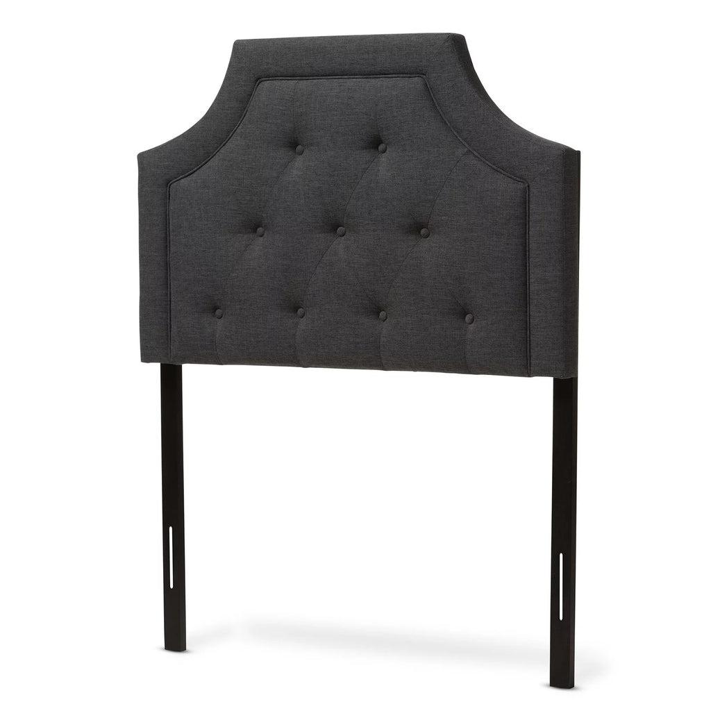 Dark Grey Fabric Twin Size Headboard P3358
