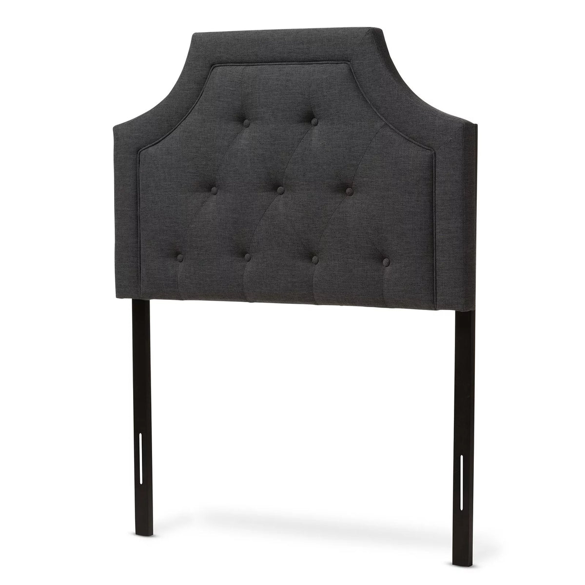 Dark Grey Fabric Twin Size Headboard P3358
