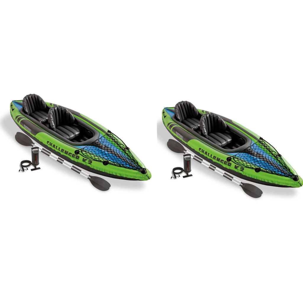 2-Person Inflatable Kayak with Oars and Pump E38829