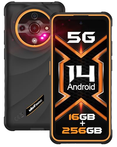 5G Rugged Phone 16GB+256GB Android 14 6.56” 120Hz Green G804275