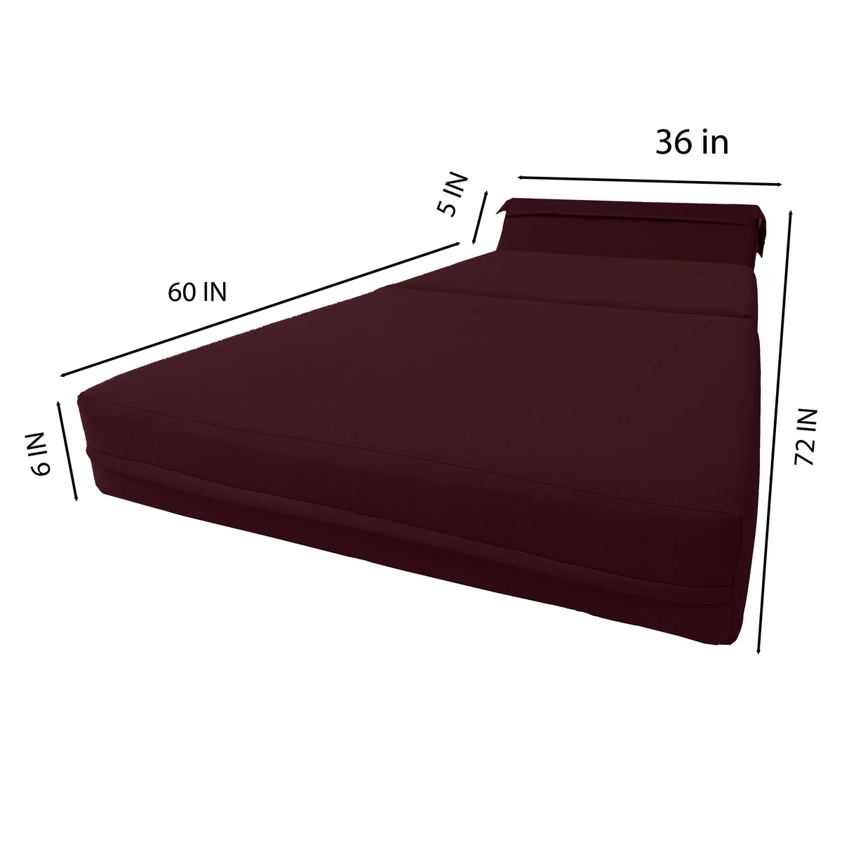 Brown Folding Foam Sleeper Chair Y531