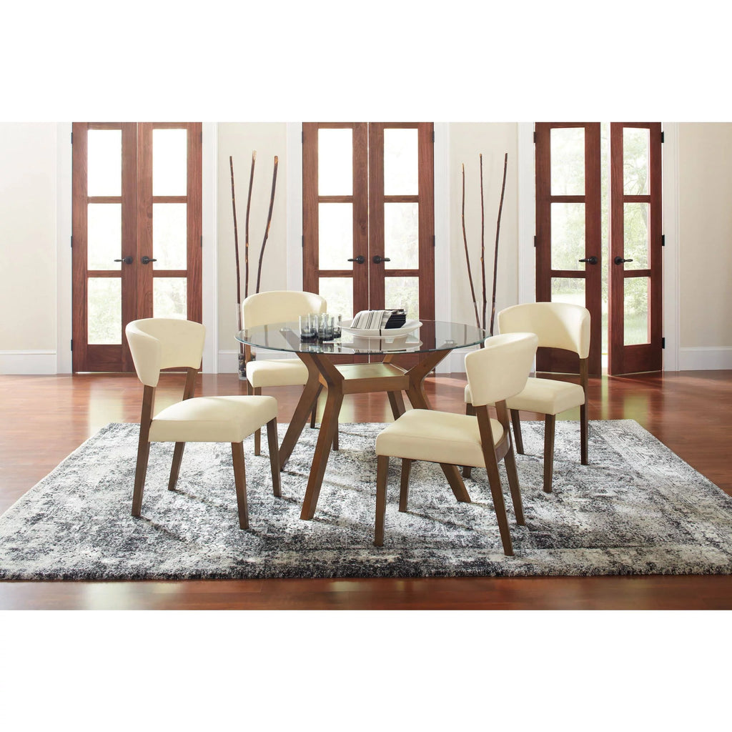 Wood Dining Table Base Nutmeg Brown X1578