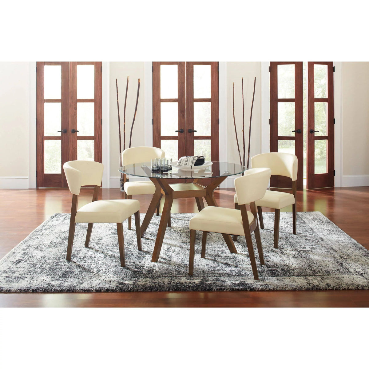 Wood Dining Table Base Nutmeg Brown X1578