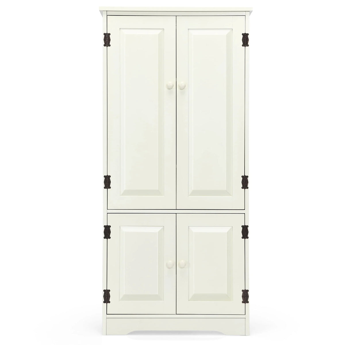 White 2-Door Accent Storage Cabinet with Adjustable Shelves H88184