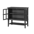 Black 2-Door Storage Cabinet S5387