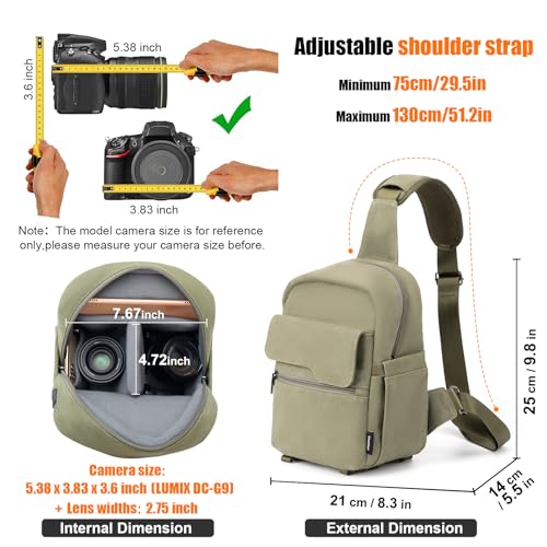 Lightweight Camera Bag with Tripod Holder and Rain Cover U968