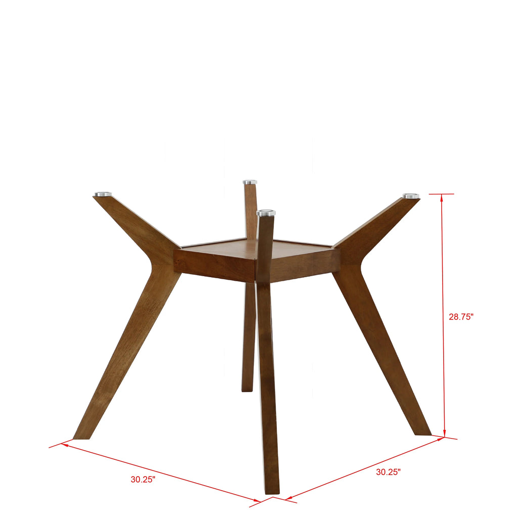 Wood Dining Table Base Nutmeg Brown X1578
