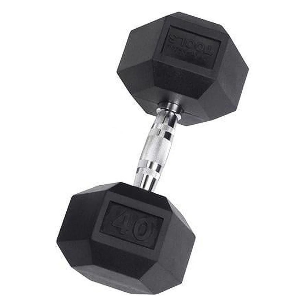 Rubber Coated Hex Dumbbells 35 lb W291821