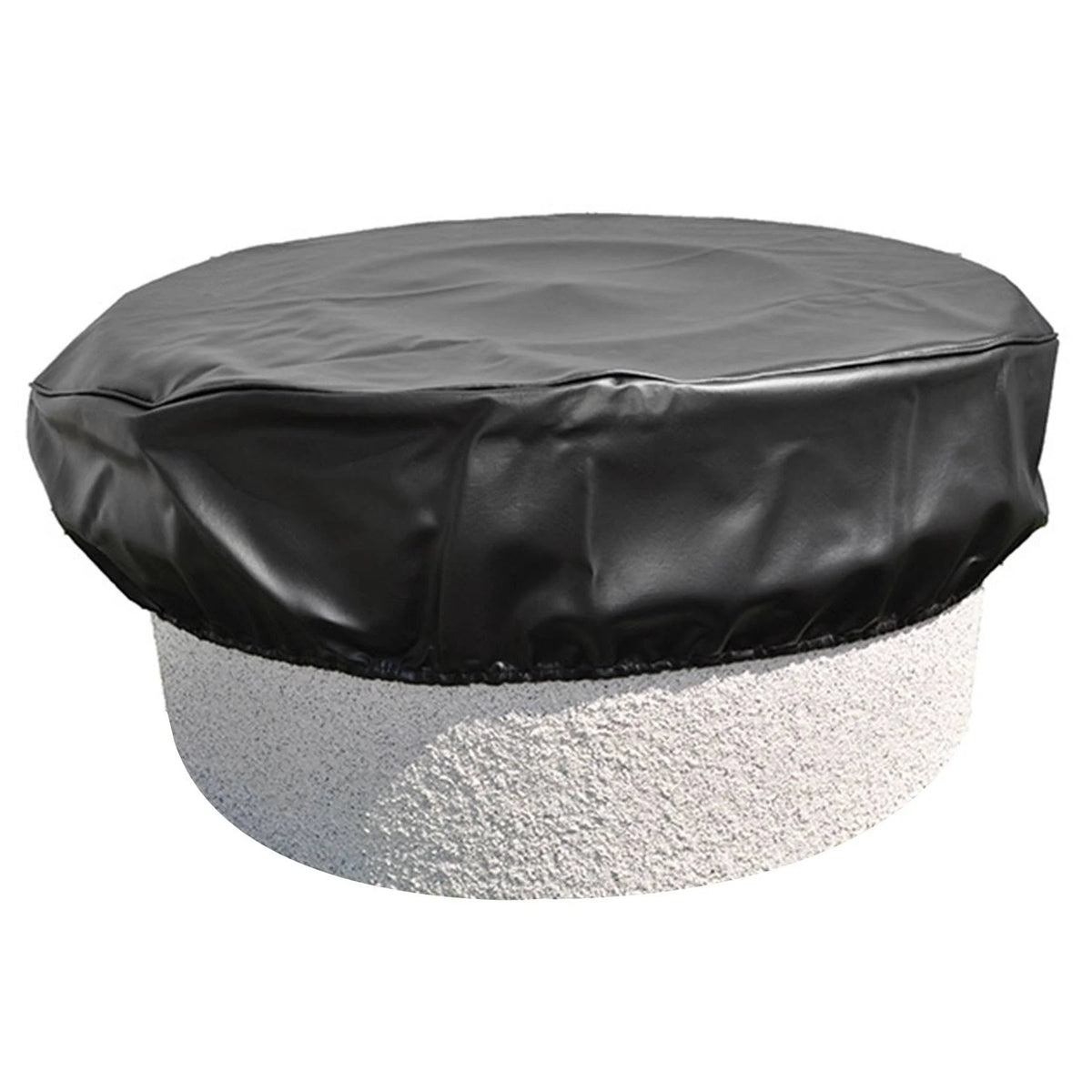 Black Vinyl Round Fire Pit Cover N774910
