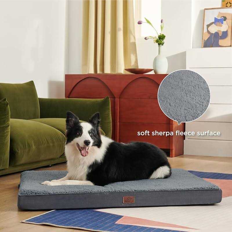 Large Dogs Orthopedic Waterproof Dog Bed with Removable Washable Cover D884547