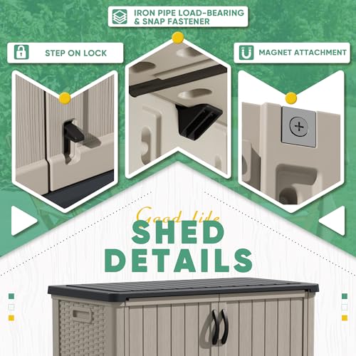 White 26 Cu Ft Lockable Outdoor Storage Cabinet L338