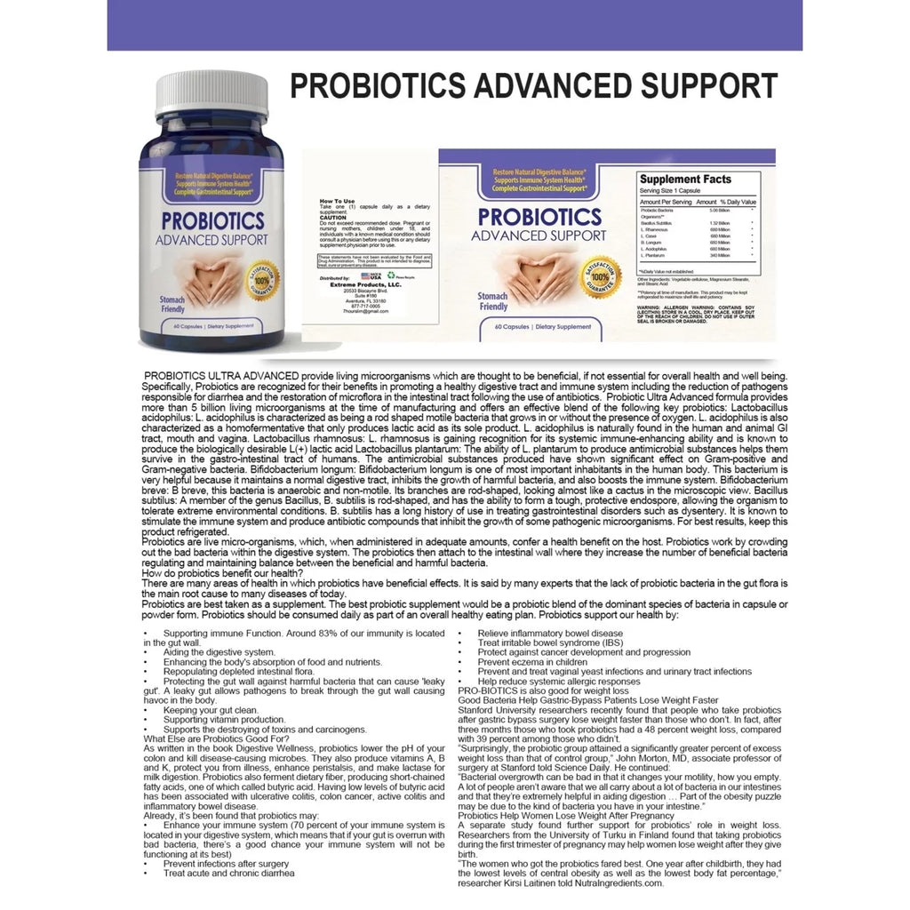 Probiotics 60 Capsules U663