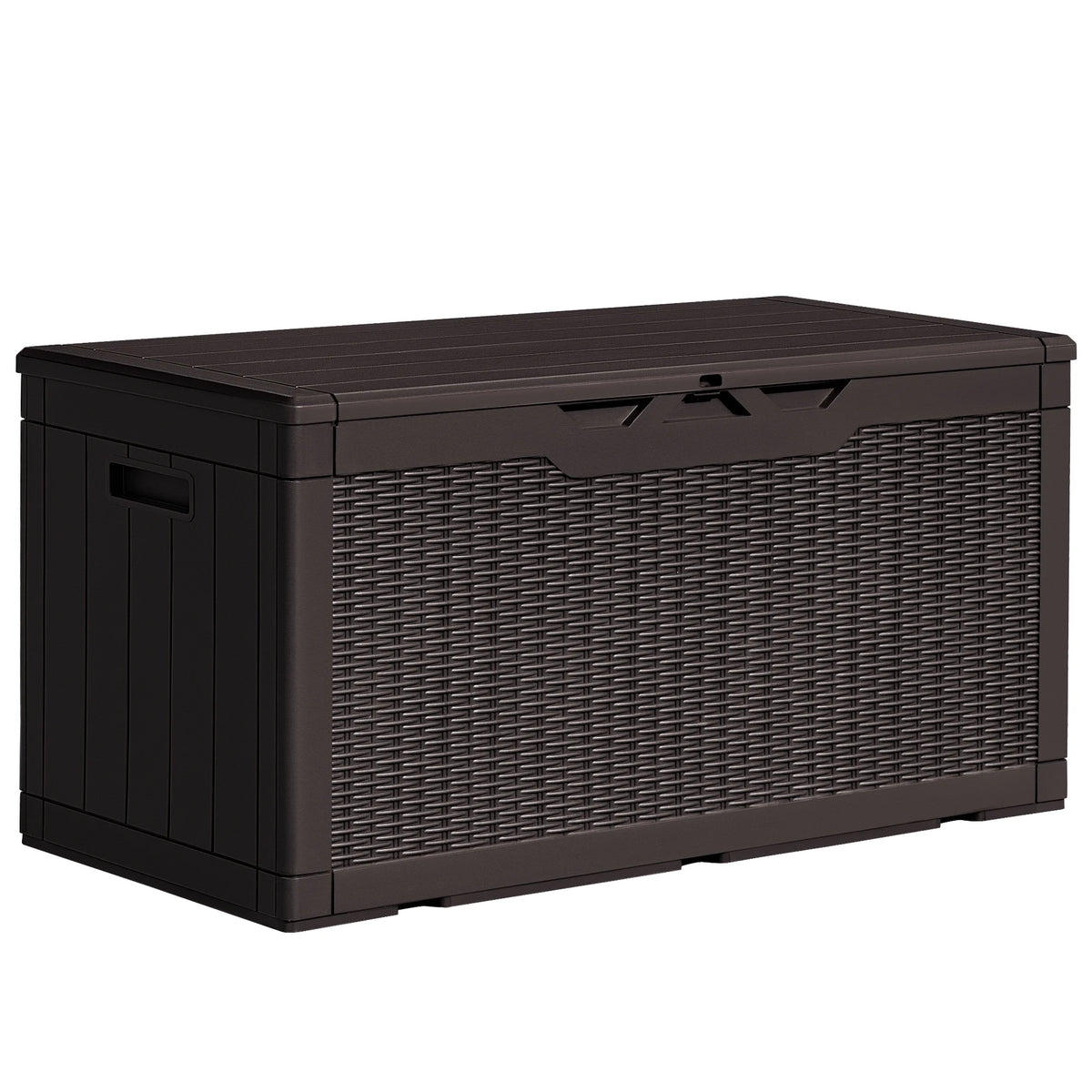 100 Gallon Black Plastic Resin Outdoor Storage Box F1562