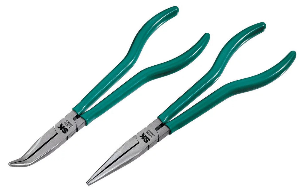 2 Piece 11-Inch Straight and 45 Degree Angle Needle Nose Plier Z587583