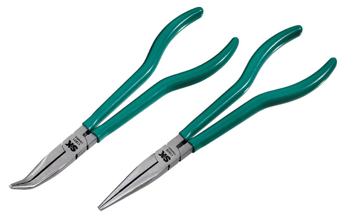 2 Piece 11-Inch Straight and 45 Degree Angle Needle Nose Plier Z587583