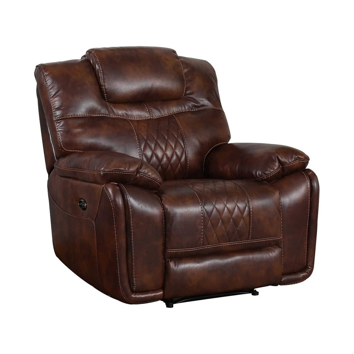 Rich Brown Power Recliner D10104
