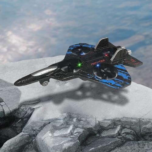 2.4GHz Foam Remote Control Airplane with Lights (Blue) U711550