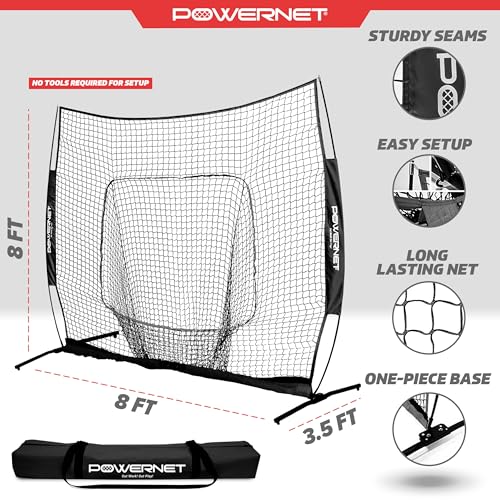 Portable Softball Baseball Training Net with Carrying Bag B9312