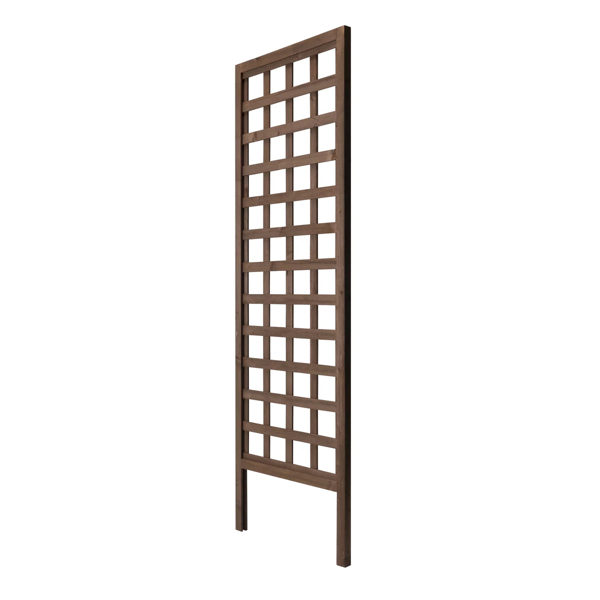 Walnut-Tone Square Lattice Trellis W102927
