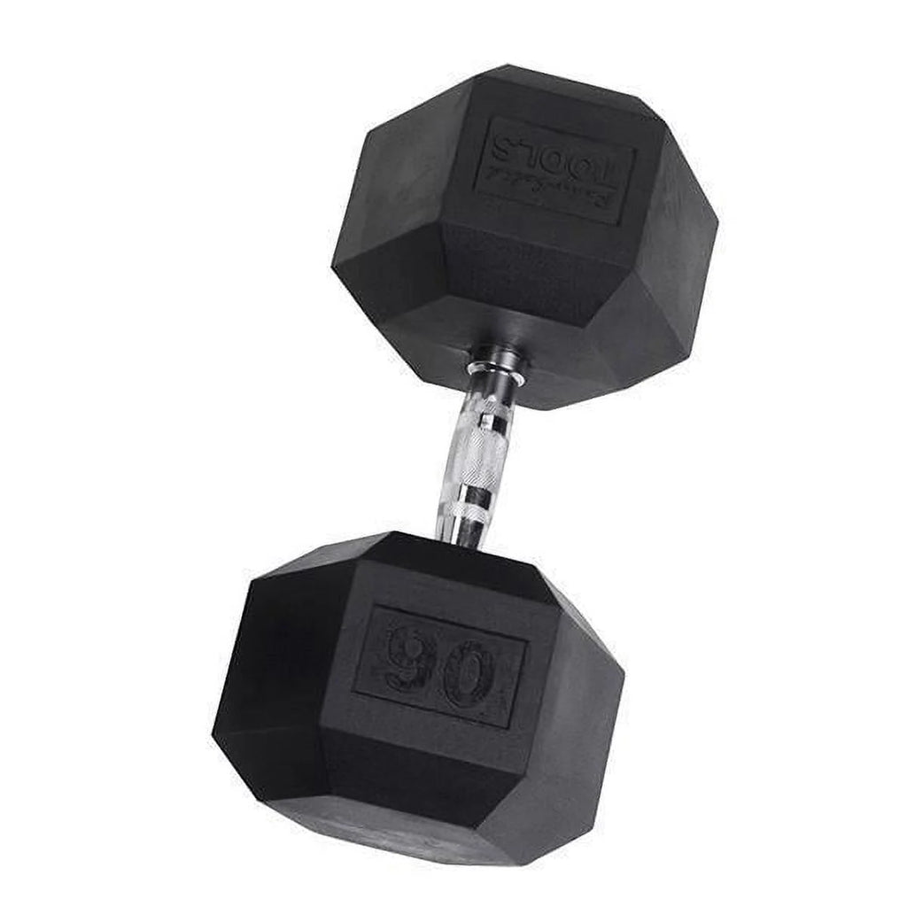 Rubber Coated Hex Dumbbells 35 lb W291821