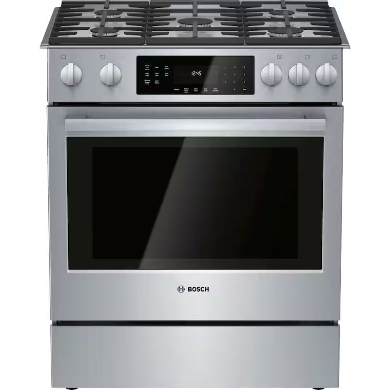 30 in. 5 Burner Slide-In Gas Range in Stainless Steel O549