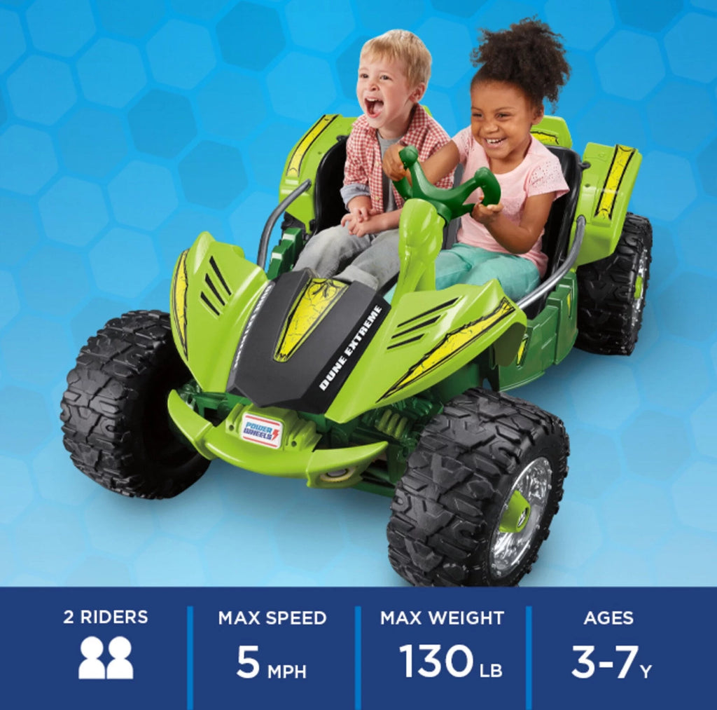 Green 12V Battery-Powered Ride-On Vehicle with Storage Area U957