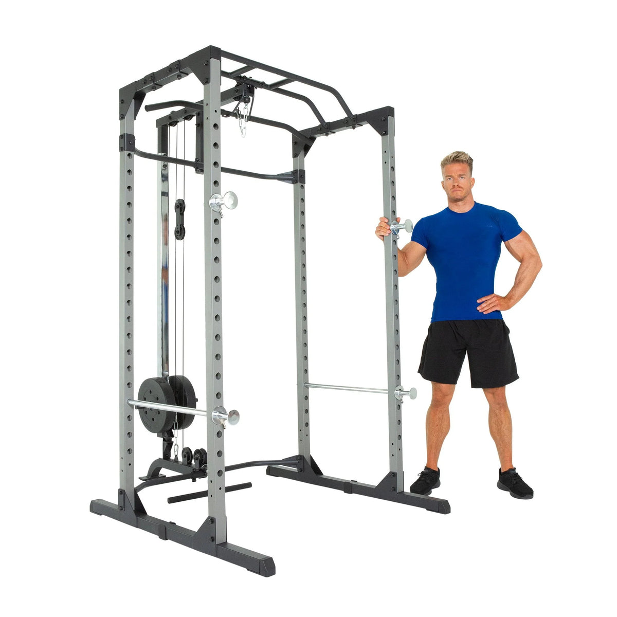 Squat Rack Power Cage with J-Hooks C6516