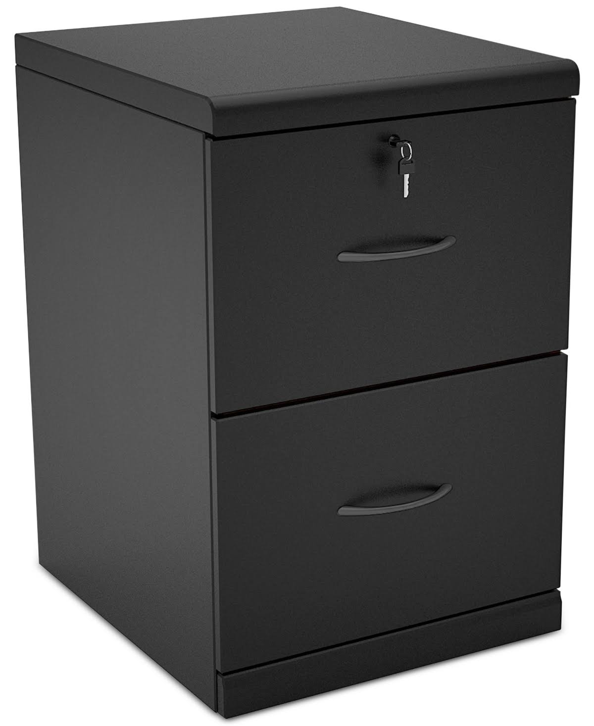 2 Drawer Vertical File Cabinet Black Q43848
