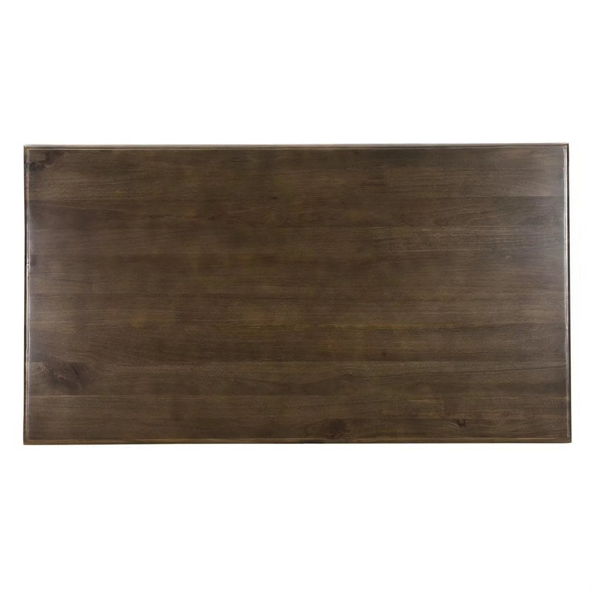 Solid Wood Double Pedestal Dining Table in Dark Brown Y929236