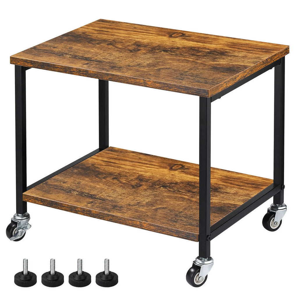 Under Desk Printer Stand 2 Tier with Wheels P35886