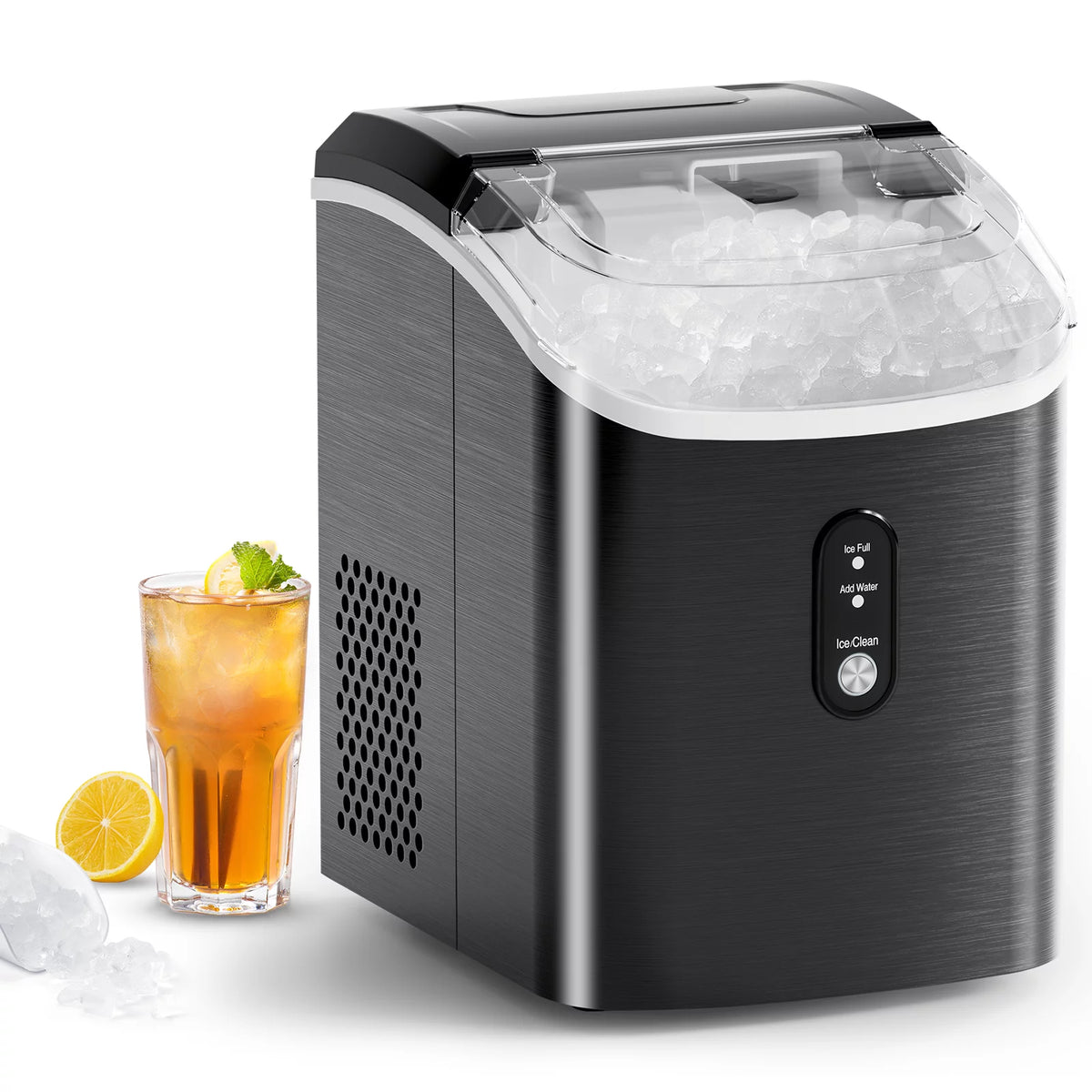 33lbs Countertop Ice Maker with Scoop, Black Z2725