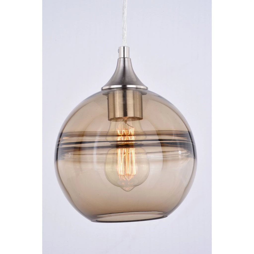 Satin Nickel Globe Mini Pendant Ceiling Light A272452