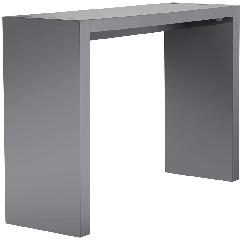 Gloss Gray Wood Rectangular Bar Table 60" x 18" U390
