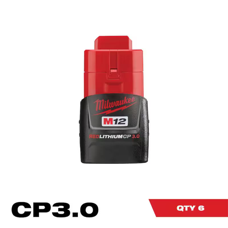 12-Volt Lithium-Ion Compact Battery Pack 3.0Ah 6-Pack I2122